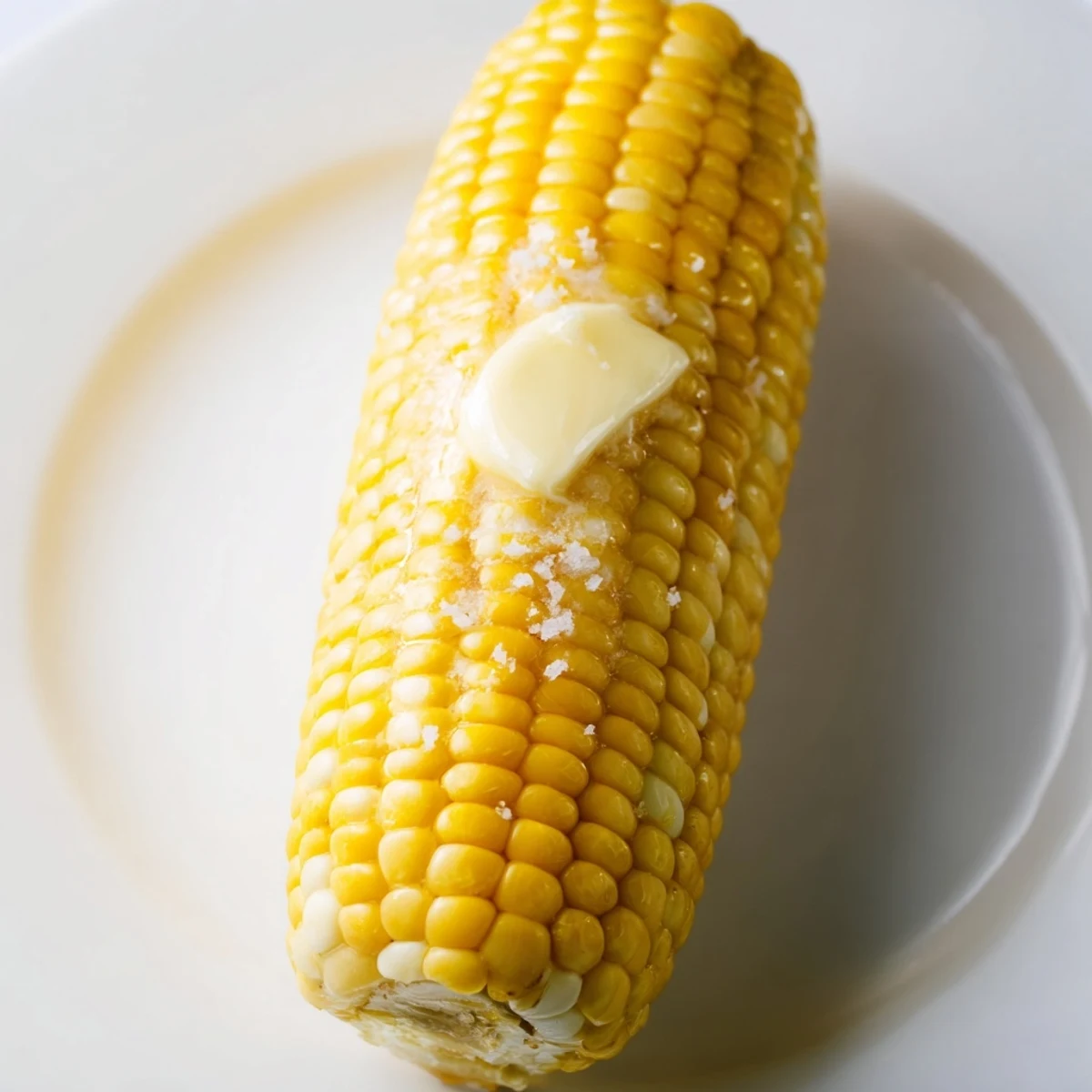 Steaming, tender corn on the cob, glistening with melty butter and sea salt, a perfect summer side.