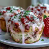 Strawberry Lemon Muffins Glaze