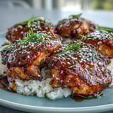 Honey Garlic Chicken Rice
