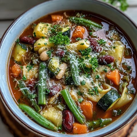Hearty Italian Minestrone Soup