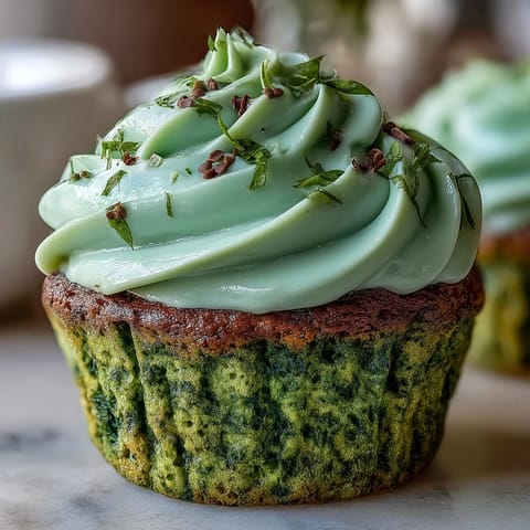 St Patricks Green Velvet Cupcakes