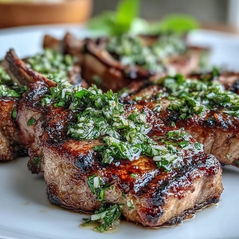 Lamb Chops with Mint Gremolata
