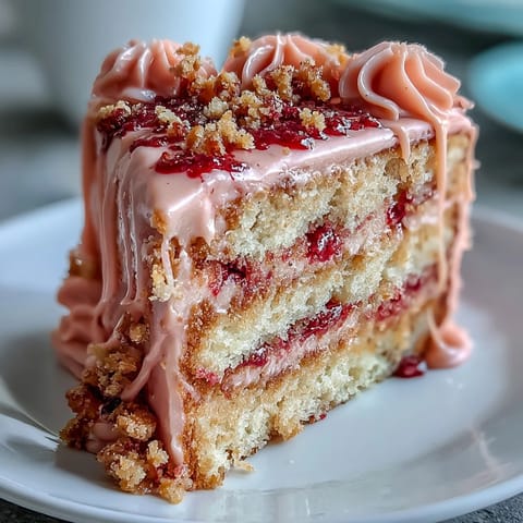 Bridal Shower Rosé Velvet Cake, moist layers topped with shimmering gold.