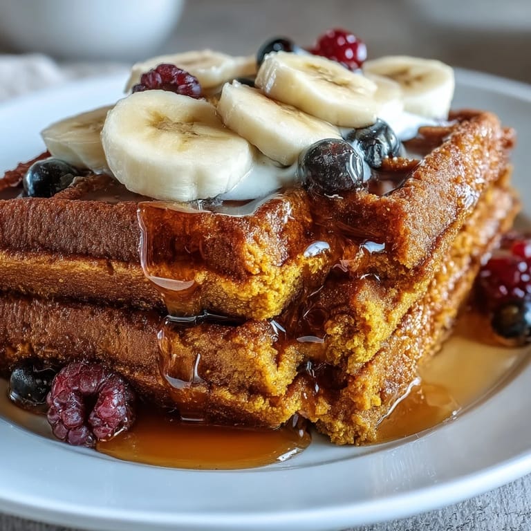 Stack of warm Anti-Inflammatory Adaptogenic Turmeric Waffles with a sprinkle of chopped nuts, ready to be served for a nourishing breakfast.